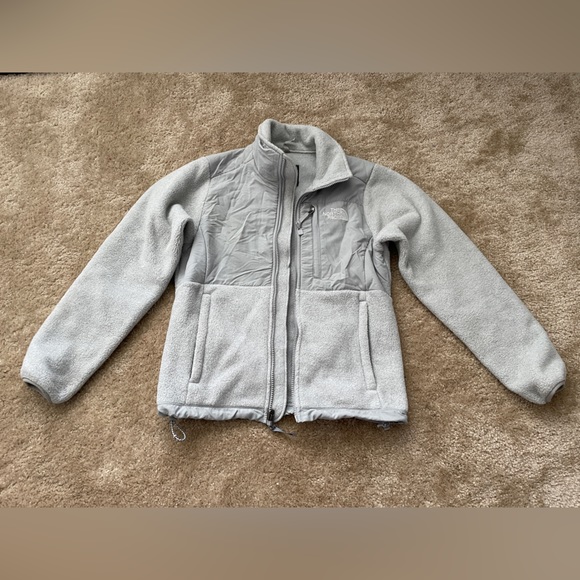 The North Face Jackets & Blazers - The North Face 'Denali' Jacket, White Heather/Tungsten Grey, X-Small